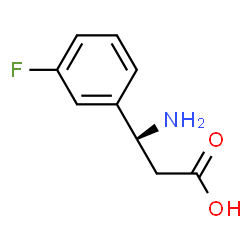 ChemSpider 2D Image | (R)-3-Amino-3-(3-fluorophenyl)propanoic acid | C9H10FNO2