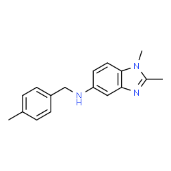 ChemSpider 2D Image | 1,2-Dimethyl-N-(4-methylbenzyl)-1H-benzimidazol-5-amine | C17H19N3