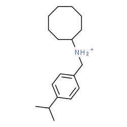 ChemSpider 2D Image | N-(4-Isopropylbenzyl)cyclooctanaminium | C18H30N