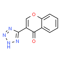 ChemSpider 2D Image | 3-(2H-Tetrazol-5-yl)-4H-chromen-4-one | C10H6N4O2