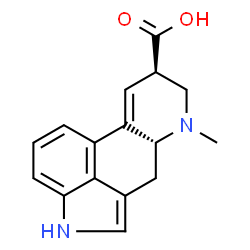 ChemSpider 2D Image | (+)-Lysergic acid | C16H16N2O2