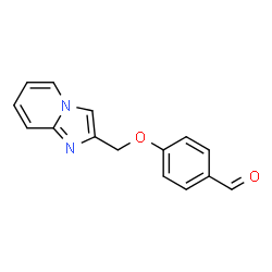 ChemSpider 2D Image | 4-(2-imidazo[1,2-a]pyridinylmethoxy)benzaldehyde | C15H12N2O2
