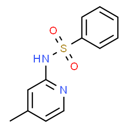 ChemSpider 2D Image | N-(4-Methyl-2-pyridinyl)benzenesulfonamide | C12H12N2O2S