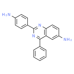 ChemSpider 2D Image | 2-(4-Aminophenyl)-4-phenyl-6-quinazolinamine | C20H16N4