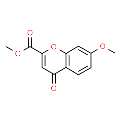 ChemSpider 2D Image | Methyl 7-methoxy-4-oxo-4H-chromene-2-carboxylate | C12H10O5