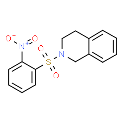 ChemSpider 2D Image | 2-(2-nitrobenzenesulfonyl)-3,4-dihydro-1H-isoquinoline | C15H14N2O4S