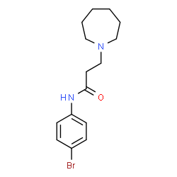 ChemSpider 2D Image | 3-(1-Azepanyl)-N-(4-bromophenyl)propanamide | C15H21BrN2O