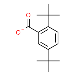 ChemSpider 2D Image | 2,5-Bis(2-methyl-2-propanyl)benzoate | C15H21O2