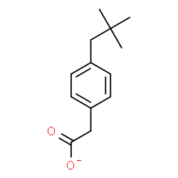 ChemSpider 2D Image | [4-(2,2-Dimethylpropyl)phenyl]acetate | C13H17O2