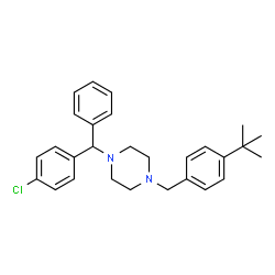 ChemSpider 2D Image | Buclizine | C28H33ClN2