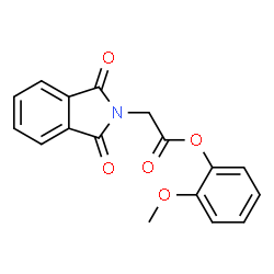 ChemSpider 2D Image | 2-Methoxyphenyl 1,3-dihydro-1,3-dioxo-2H-isoindole-2-acetate | C17H13NO5