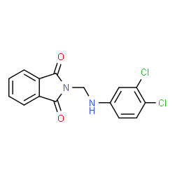 ChemSpider 2D Image | 2-((3,4-DICHLORO-PHENYLAMINO)-METHYL)-ISOINDOLE-1,3-DIONE | C15H10Cl2N2O2