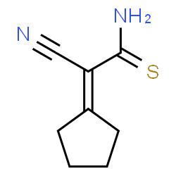 ChemSpider 2D Image | 2-Cyano-2-cyclopentylideneethanethioamide | C8H10N2S