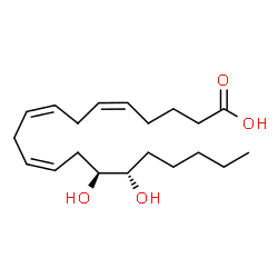 ChemSpider 2D Image | (5Z,8Z,11Z,14S,15S)-14,15-Dihydroxy-5,8,11-icosatrienoic acid | C20H34O4
