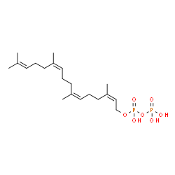 ChemSpider 2D Image | (2Z,6Z,10Z)-3,7,11,15-Tetramethyl-2,6,10,14-hexadecatetraen-1-yl trihydrogen diphosphate | C20H36O7P2