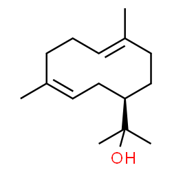 ChemSpider 2D Image | 2-[(1R,3Z,7E)-4,8-Dimethyl-3,7-cyclodecadien-1-yl]-2-propanol | C15H26O