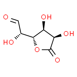 ChemSpider 2D Image | (2S)-[(2S,3S,4R)-3,4-Dihydroxy-5-oxotetrahydro-2-furanyl](hydroxy)acetaldehyde (non-preferred name) | C6H8O6
