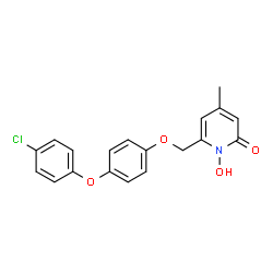 ChemSpider 2D Image | rilopirox | C19H16ClNO4