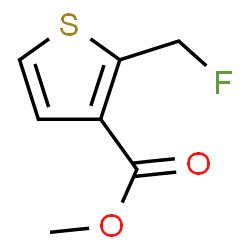 ChemSpider 2D Image | Methyl 2-(fluoromethyl)-3-thiophenecarboxylate | C7H7FO2S