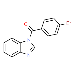 ChemSpider 2D Image | 1H-Benzimidazol-1-yl(4-bromophenyl)methanone | C14H9BrN2O