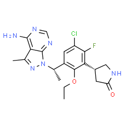 ChemSpider 2D Image | parsaclisib | C20H22ClFN6O2