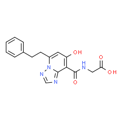 ChemSpider 2D Image | enarodustat | C17H16N4O4