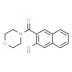 ChemSpider 2D Image | 3-(morpholin-4-ylcarbonyl)-2-naphthol | C15H15NO3