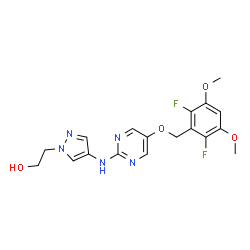 ChemSpider 2D Image | Asp-5878 | C18H19F2N5O4