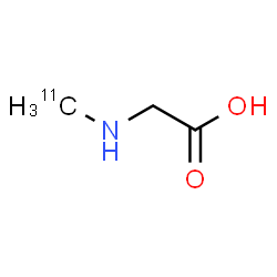 ChemSpider 2D Image | Sarcosine C-11 | C211CH7NO2