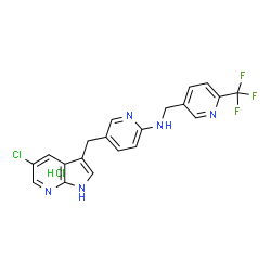 ChemSpider 2D Image | Pexidartinib Hydrochloride | C20H16Cl2F3N5