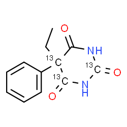 ChemSpider 2D Image | Phenobarbital, C-13 | C913C3H12N2O3
