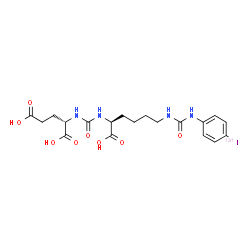 ChemSpider 2D Image | N-{[(1S)-1-Carboxy-5-({[4-(~131~I)iodophenyl]carbamoyl}amino)pentyl]carbamoyl}-L-glutamic acid | C19H25131IN4O8