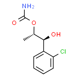 ChemSpider 2D Image | (1S,2S)-1-(2-Chlorophenyl)-1-hydroxy-2-propanyl carbamate | C10H12ClNO3