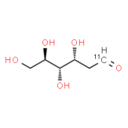 ChemSpider 2D Image | 2-Deoxy-D-(1-~11~C)-arabino-hexose | C511CH12O5