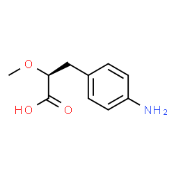 ChemSpider 2D Image | (2S)-3-(4-Aminophenyl)-2-methoxypropanoic acid | C10H13NO3