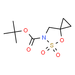 ChemSpider 2D Image | tert-butyl 5,5-dioxo-4-oxa-5??-thia-6-azaspiro[2.4]heptane-6-carboxylate | C9H15NO5S