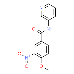 ChemSpider 2D Image | 4-Methoxy-3-nitro-N-(3-pyridinyl)benzamide | C13H11N3O4