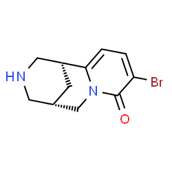 ChemSpider 2D Image | (9S)-5-Bromo-7,11-diazatricyclo[7.3.1.0~2,7~]trideca-2,4-dien-6-one | C11H13BrN2O