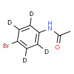 ChemSpider 2D Image | N-[4-Bromo(~2~H_4_)phenyl]acetamide | C8H4D4BrNO