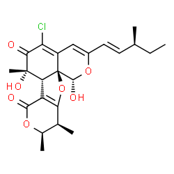 ChemSpider 2D Image | chaephilone C | C23H27ClO7