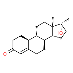 ChemSpider 2D Image | (8alpha,9beta,10alpha,13alpha,14beta,17beta)-17-Hydroxy-17-methylestr-4-en-3-one | C19H28O2