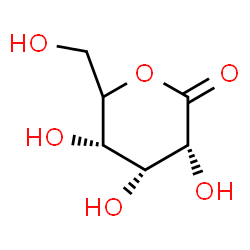 ChemSpider 2D Image | (3R,4R,5S)-3,4,5-Trihydroxy-6-(hydroxymethyl)tetrahydro-2H-pyran-2-one (non-preferred name) | C6H10O6