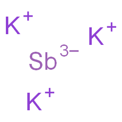 ChemSpider 2D Image | tripotassium;antimony(3-) | K3Sb