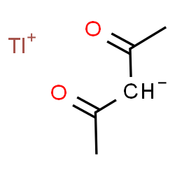 ChemSpider 2D Image | Thallium(1+) 2,4-dioxopentan-3-ide | C5H7O2Tl