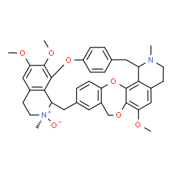 ChemSpider 2D Image | (15S)-9,10,26-Trimethoxy-15,31-dimethyl-7,24,34-trioxa-15,31-diazaoctacyclo[19.10.3.2~3,6~.1~8,12~.1~18,22~.0~16,36~.0~25,33~.0~28,32~]octatriaconta-3,5,8(36),9,11,18(35),19,21,25,27,32,37-dodecaene 1
5-oxide | C38H40N2O7