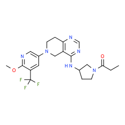 ChemSpider 2D Image | leniolisib | C21H25F3N6O2
