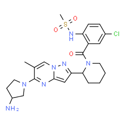 ChemSpider 2D Image | presatovir | C24H30ClN7O3S