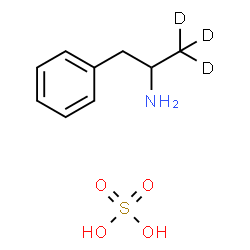 ChemSpider 2D Image | AMPHETAMINE D-3 MONOSULFATE, (+)- | C9H12D3NO4S
