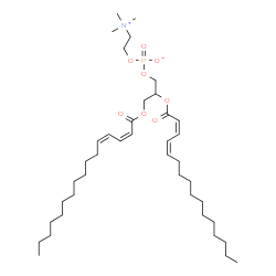 ChemSpider 2D Image | 2,3-Bis[(2Z,4Z)-2,4-hexadecadienoyloxy]propyl 2-(trimethylammonio)ethyl phosphate | C40H72NO8P