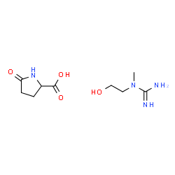 ChemSpider 2D Image | 5-Oxoproline - 1-(2-hydroxyethyl)-1-methylguanidine (1:1) | C9H18N4O4